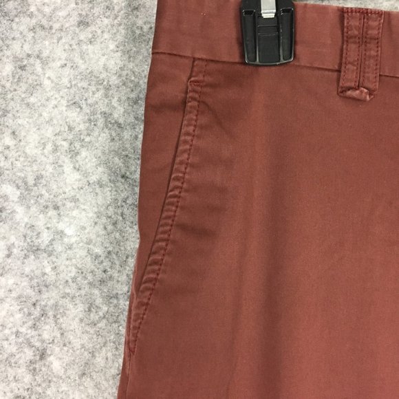 John Varvatos Pants Mens 34x30 Soho Fit Khaki Chino Red Straight Leg Canada Made - Picture 6 of 16